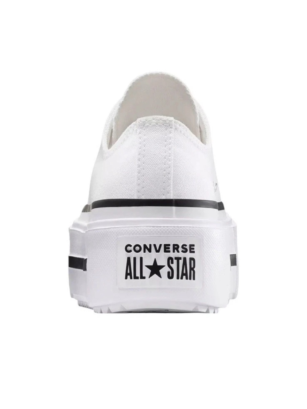 NEW Converse Women's Double Stack Low Top Shoes White Size 8.5 Platform Sneakers - Picture 6 of 9